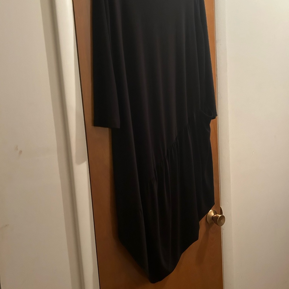 Black moonlight dress with detail seam down back of dress.